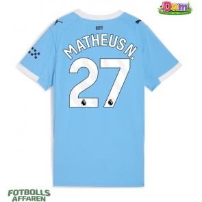 Manchester City Matheus Nunes #27 Hemmatröja Kvinnor 2025-26 Kortärmad